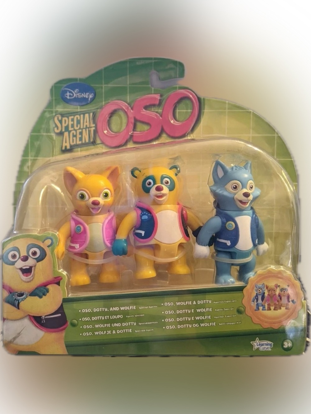 Disney Special Agent Oso Yellow Pink Blue Figure 3-Pack